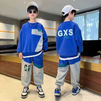 Set pantaloni de sport și bluză cu buzunare pentru băiat