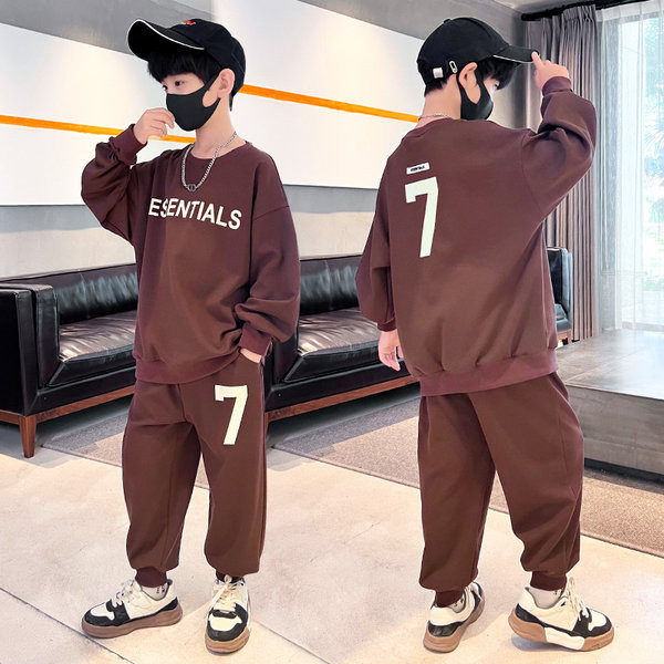 Set copii cu imprimeu si buzunar