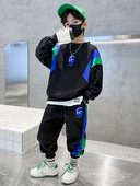 Set copii cu buzunar in doua culori