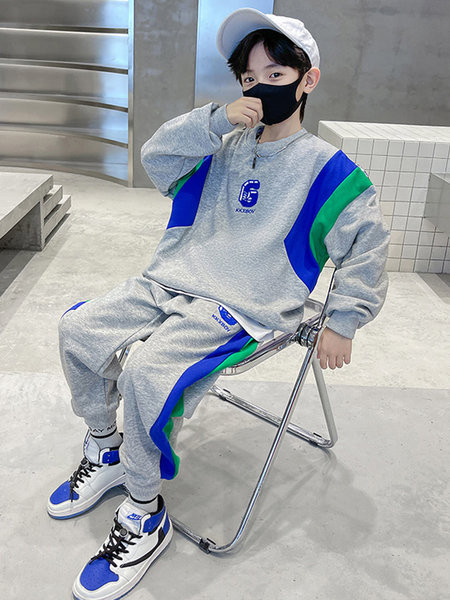 Set copii cu buzunar in doua culori