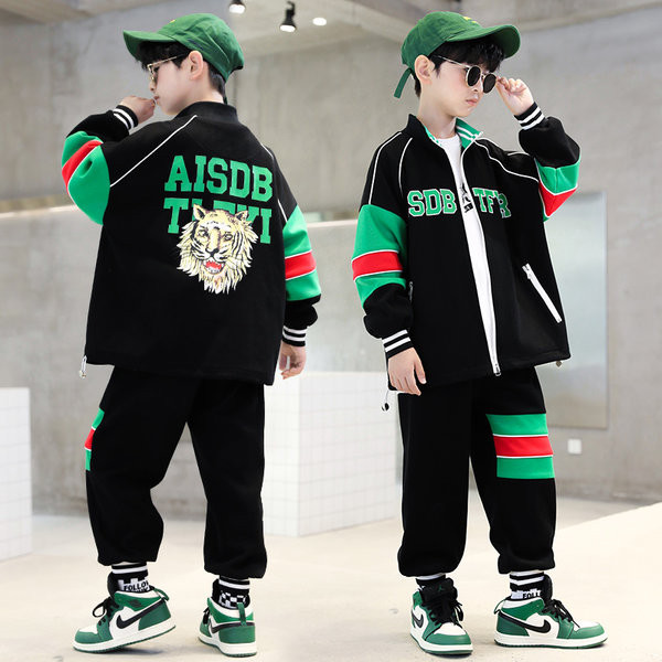 Set pantaloni și jachete cu fermoar cu imprimeu pentru copii pentru băieți