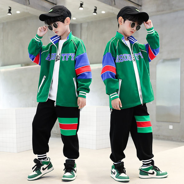 Set pantaloni și jachete cu fermoar cu imprimeu pentru copii pentru băieți