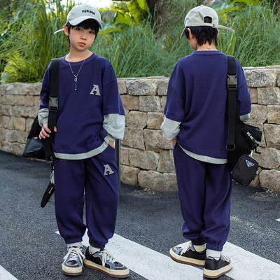 Set casual pentru copii cu buzunar