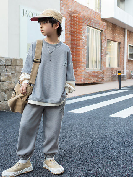 Set casual pentru copii cu buzunar