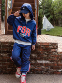 Set copii cu bordura si gluga