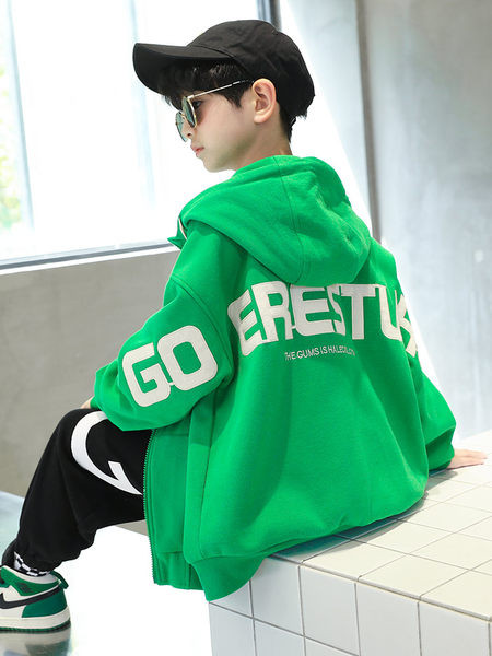 Set casual pentru copii cu cravate si buzunar