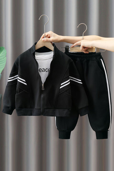 Dječji sportski komplet za dječake, trodijelna bluza, trenirka i hlače