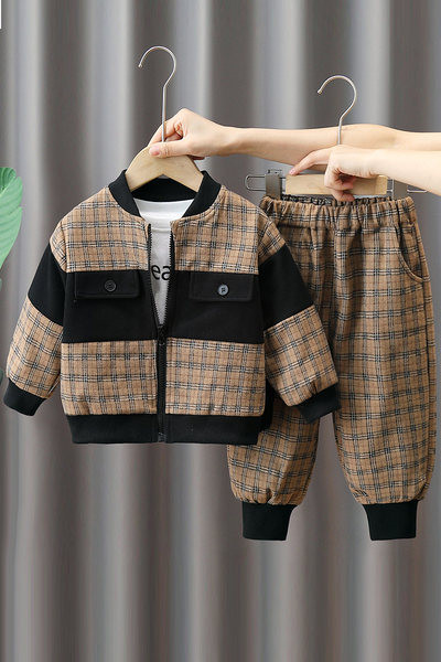 Set copii cu fermoar si buzunar