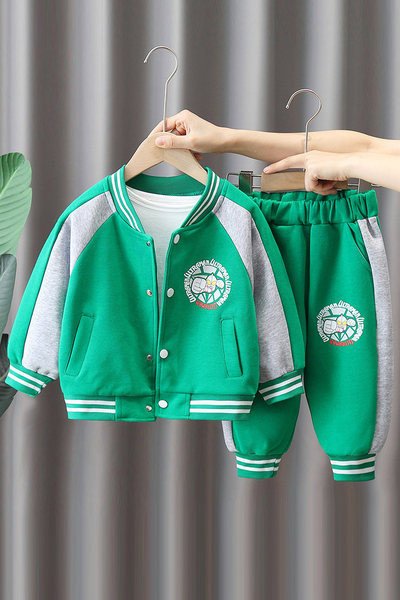 Vaikiškas rinkinys su sagų užsegimu ir spauda