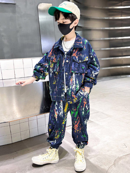 Dječački jesenski traper set