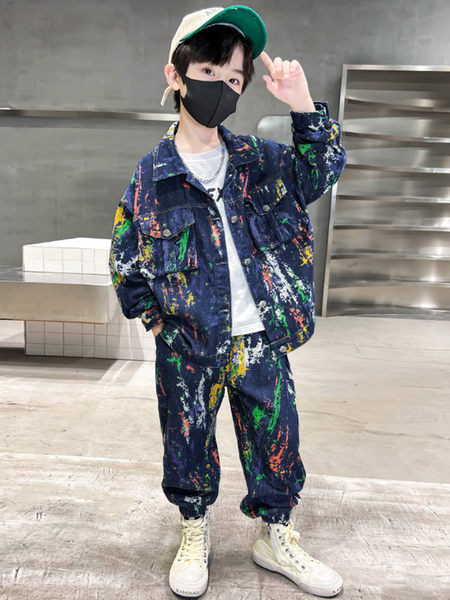 Dječački jesenski traper set