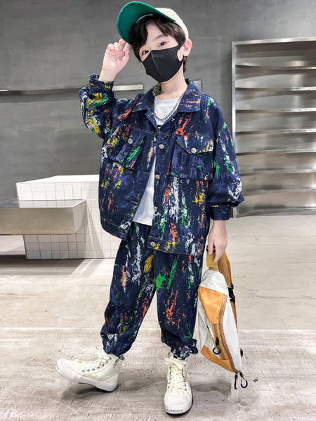 Dječački jesenski traper set