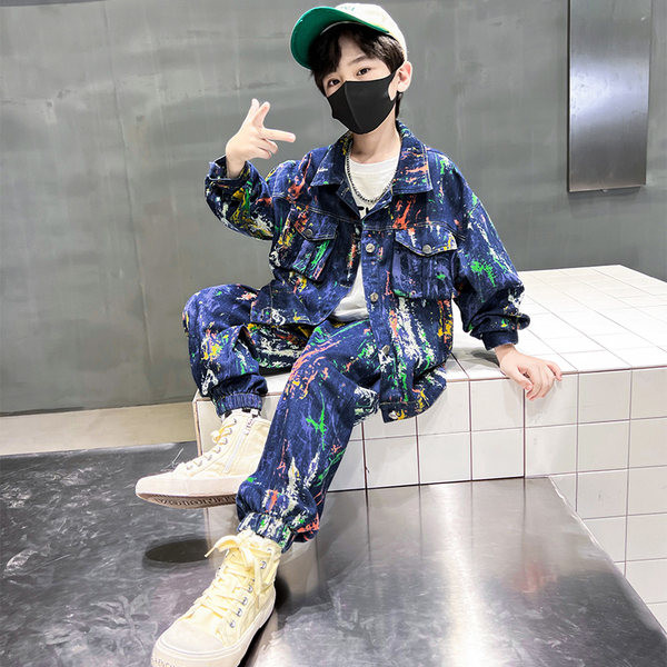 Dječački jesenski traper set