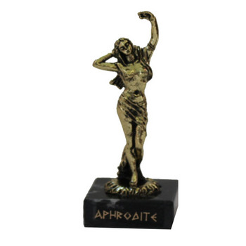 Статуетка Ahelos, Афродита, Метална, Златиста, 9 см