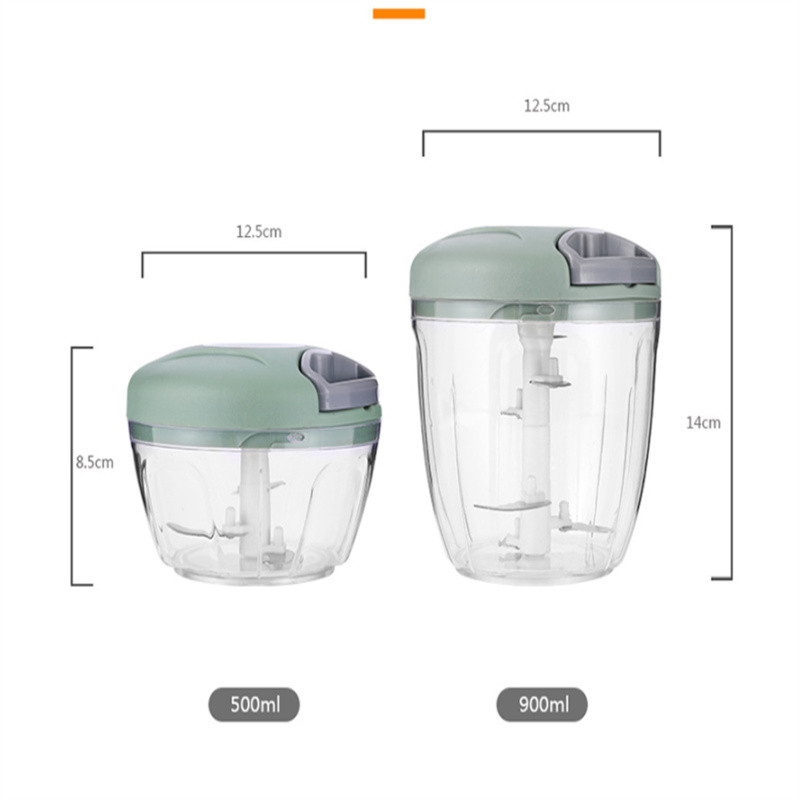 500/900 ml maisto česnako spaudimo smulkintuvas, rankinis česnako spaudimo vaisių smulkintuvas Daugiafunkcis mėsmalė daržovių pjaustytuvas virtuvės įrankis