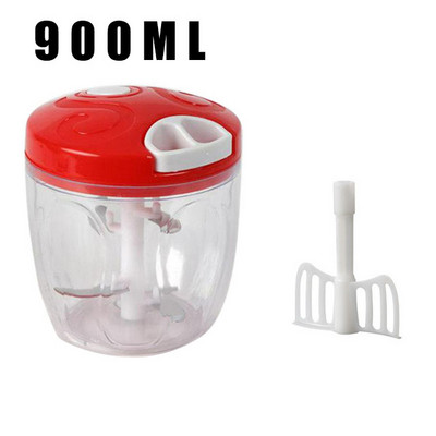 Daugiafunkcis aukštos kokybės naujas greitas dizaino daržovių vaisių smulkintuvas rankinis mėsmalės smulkintuvas česnako pjaustytuvas