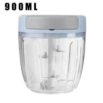 Daugiafunkcis aukštos kokybės naujas greitas dizaino daržovių vaisių smulkintuvas rankinis mėsmalės smulkintuvas česnako pjaustytuvas