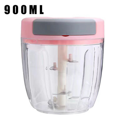 Daugiafunkcis aukštos kokybės naujas greitas dizaino daržovių vaisių smulkintuvas rankinis mėsmalės smulkintuvas česnako pjaustytuvas