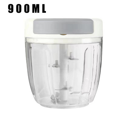 Daugiafunkcis aukštos kokybės naujas greitas dizaino daržovių vaisių smulkintuvas rankinis mėsmalės smulkintuvas česnako pjaustytuvas