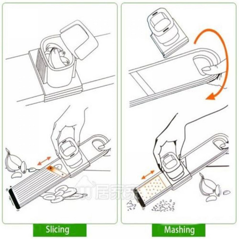 Többfunkciós kézi hagyma aprító Fokhagyma zúzó Prés ételvágó Zöldségszeletelő Hámozó Aprító Konyhai eszközök Tartós Új