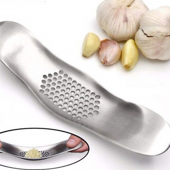 Gadget κουζίνας Καμπύλη πρέσα σκόρδου από ανοξείδωτο ατσάλι πολλαπλών λειτουργιών Εγχειρίδιο Garlic Creative Cloves Kitchen Garlic Press Tool 20