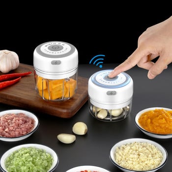 100/250ml Φορητός Ηλεκτρικός κόφτης σκόρδου Mini Chopper Τροφίμων Garlic Cutter Εργαλεία λαχανικών USB φόρτισης Αξεσουάρ κουζίνας