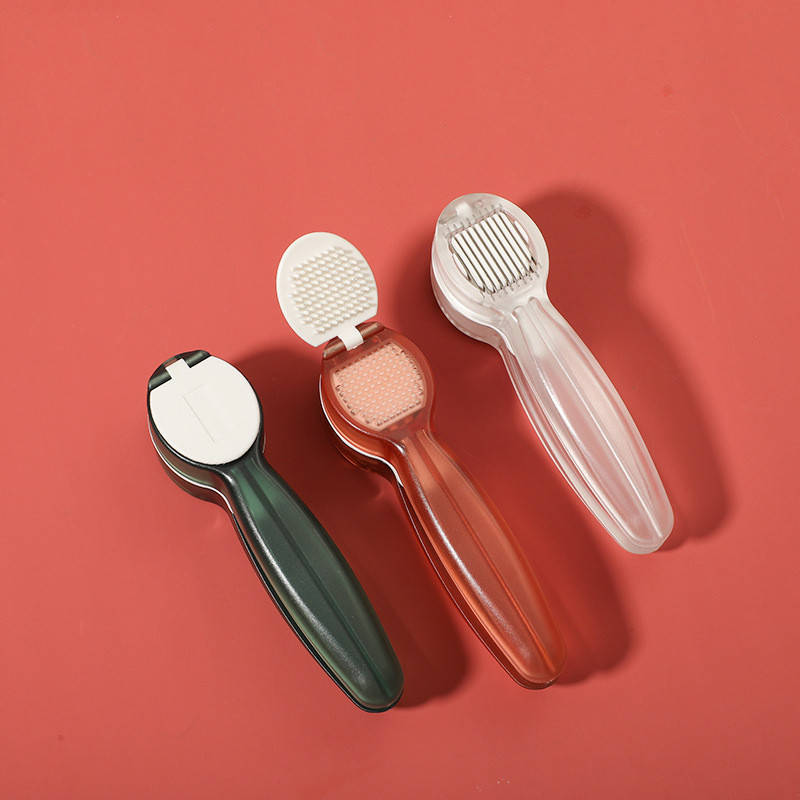 1 vnt. česnako spaudimo vadovas, 2 viename daugiafunkcinis nerūdijančio plieno česnako pjaustyklės pjaustyklės virtuvės įtaisas.