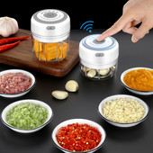 Elektromos fokhagyma zúzógép Tartós, robusztus zöldségkonyhai szerszámok daráló Fresh Chili aprító USB fokhagyma aprító