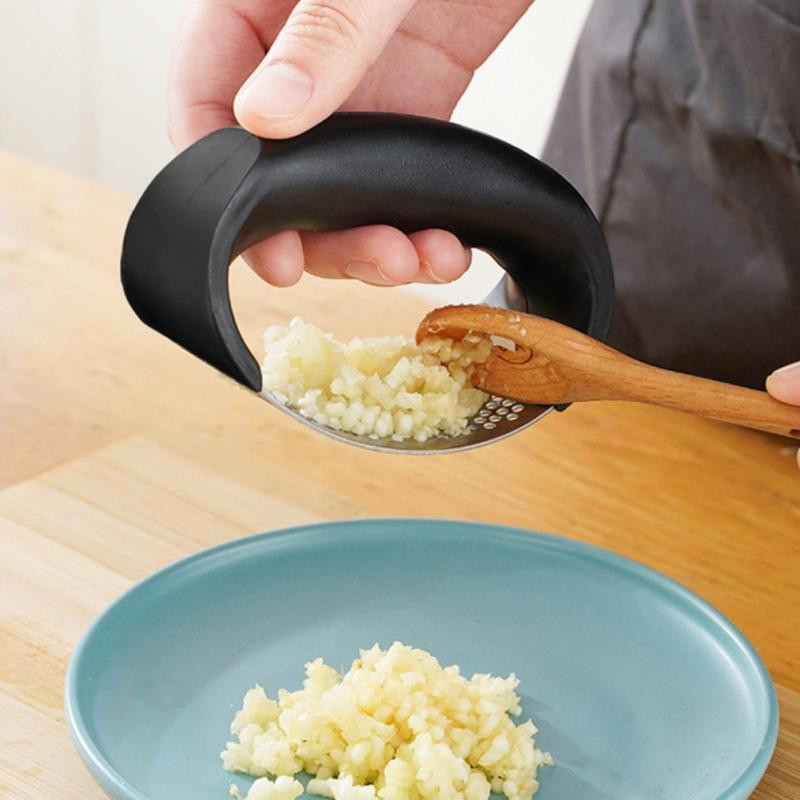 Presă multifuncțională pentru usturoi, din oțel inoxidabil, pentru usturoi, pentru ghimbir, pentru bucătărie, de mână, cu rulare, unelte pentru legume, gadgeturi de bucătărie