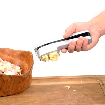 Σετ πρέσας σκόρδου από αλουμίνιο κουζίνας με ρολό σιλικόνης, πολυλειτουργικά εργαλεία μαγειρέματος της Leeseph
