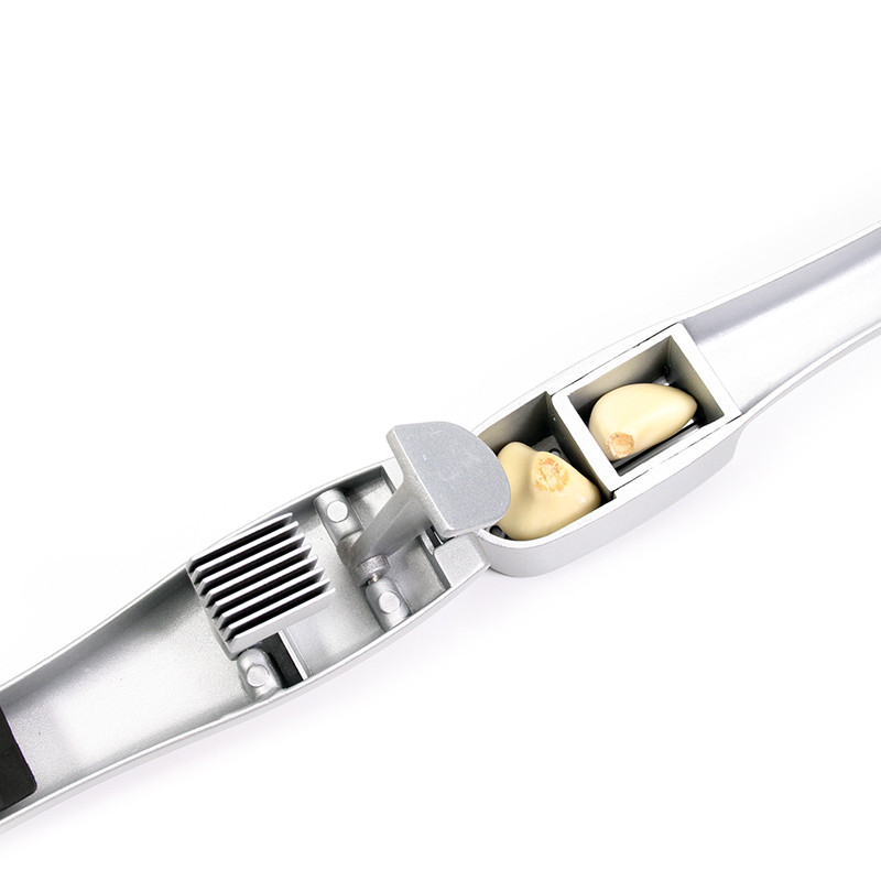 Konyhai alumínium fokhagymaprés készlet szilikoncső hengerrel, Leeseph többfunkciós főzőeszközök