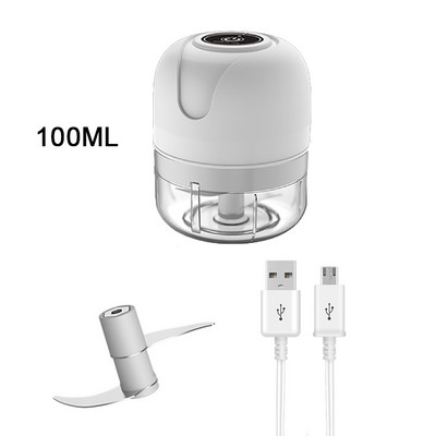 Mini tocător de usturoi electric USB Tocător de carne Mașină de zdrobire usturoi Mașină de zdrobire robustă, durabilă, zdrobitoare de legume, ghimbir, instrument de bucătărie