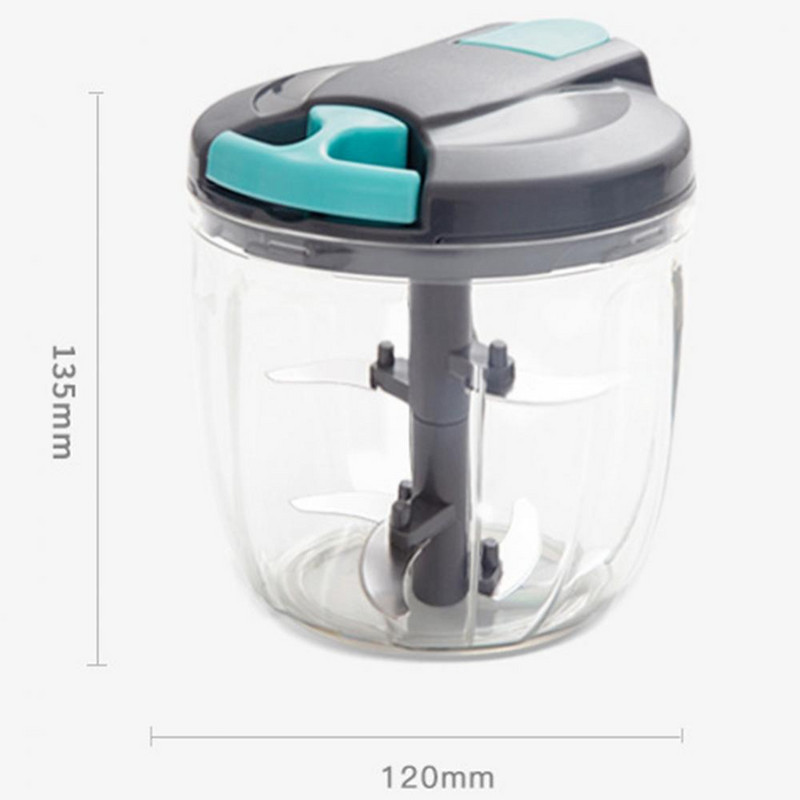 Novi 500/900 ML Snažni mlin za meso Ručna sjeckalica za hranu Sjeckalica za mljevenje Mikser Blender za usitnjavanje mesa Voće Povrće Orašasti plodovi Sjeckalice