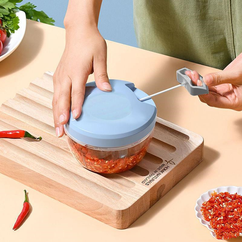 900 ml-es többfunkciós nagy sebességű dizájn sárgarépa zöldség, gyümölcs Twist aprító kézi húsdaráló aprító fokhagyma vágó Cocina