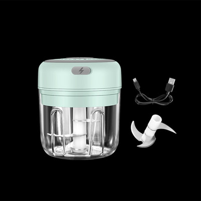 100/250 ml Elektromos fokhagymanyomó Fokhagymanyomó Zöldség Chilis Hús Fokhagyma aprító USB USB nyomógép Konyhai kütyük