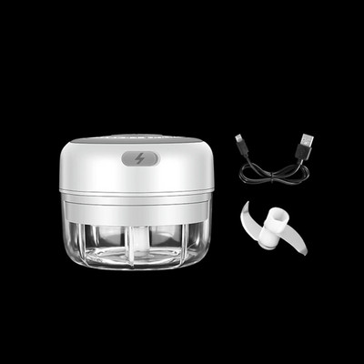 100/250 ml Elektromos fokhagymanyomó Fokhagymanyomó Zöldség Chilis Hús Fokhagyma aprító USB USB nyomógép Konyhai kütyük