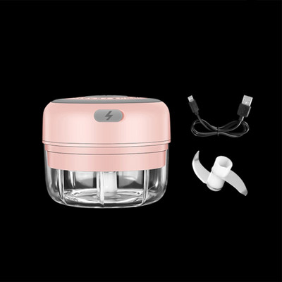 100/250 ml Elektromos fokhagymanyomó Fokhagymanyomó Zöldség Chilis Hús Fokhagyma aprító USB USB nyomógép Konyhai kütyük