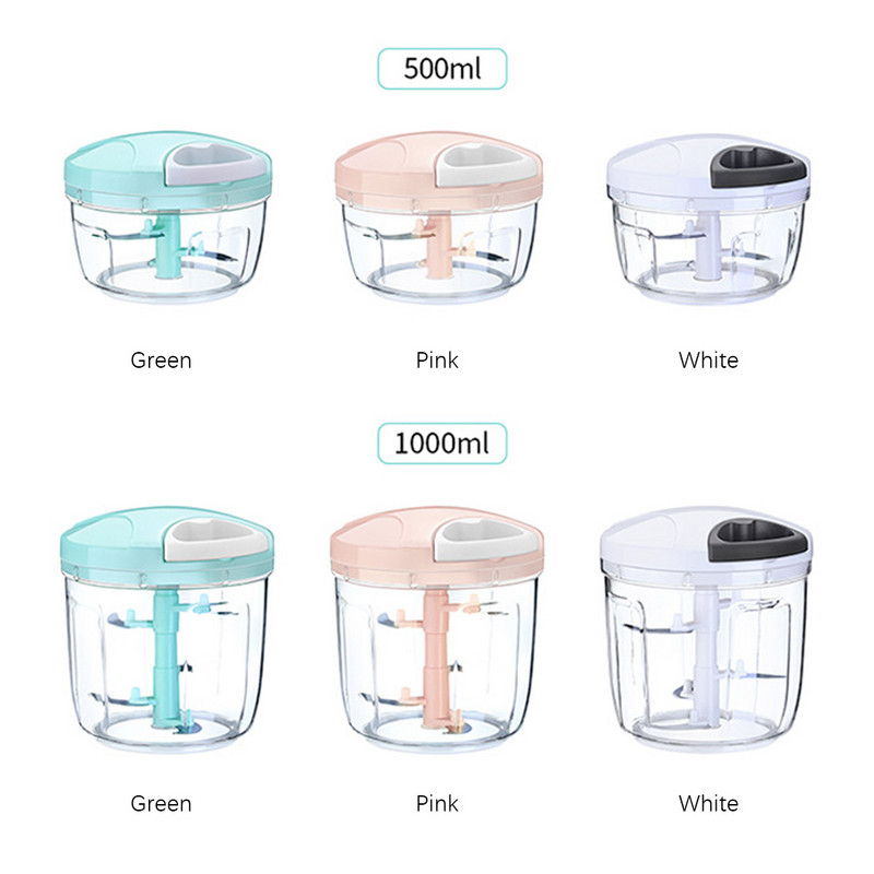 Daugiafunkcinis daržovių ir vaisių smulkintuvas, rankinis česnako presas, rankinis maltos mėsmalės, rankinis smulkintuvas, lupimas ir smulkintuvas