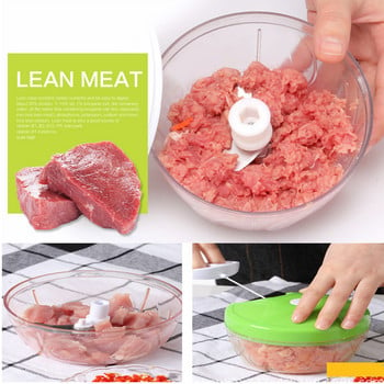 Χειροκίνητος κόφτης φρούτων λαχανικών Hand Twist Pull Food Cutter Κρεμμυδιούς ξηροί καρποί Μύλος κιμάς Τεμαχιστής Σκόρδο Κόφτης Αξεσουάρ κουζίνας