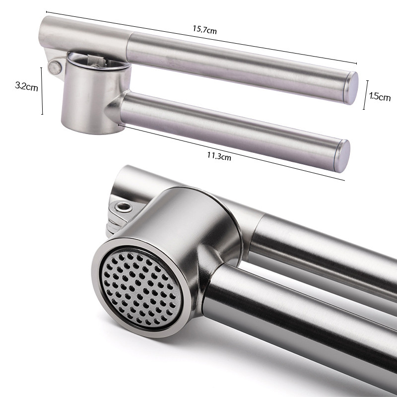 Gnječilica za češnjak Preša za mljevenje od nehrđajućeg čelika Izdržljiva, čvrsta Lako se cijedi i čisti Gnječilica za krumpir Kuhinjski dodaci