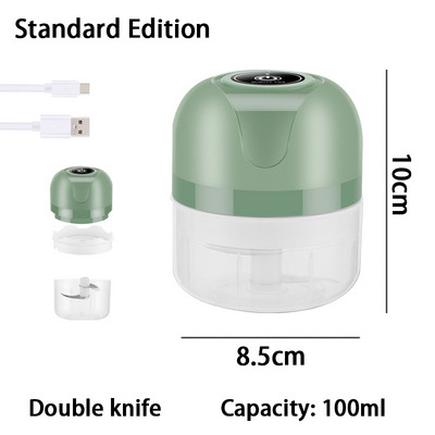 Zdrobitor de usturoi Răzătoare Presă Dicer Mașină de tocat Tocător Tocător de carne Mini Blender electric de usturoi Accesorii de bucătărie