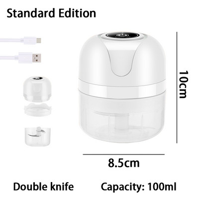 Zdrobitor de usturoi Răzătoare Presă Dicer Mașină de tocat Tocător Tocător de carne Mini Blender electric de usturoi Accesorii de bucătărie