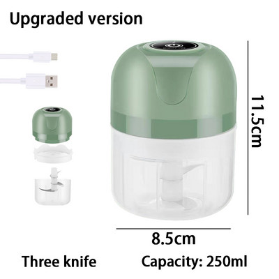 Zdrobitor de usturoi Răzătoare Presă Dicer Mașină de tocat Tocător Tocător de carne Mini Blender electric de usturoi Accesorii de bucătărie