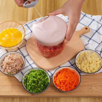 500/900ML Hand Chopper Manual Rope Food Processor Silcer Shredder Salad Maker Garlic Onion Cutter Αξεσουάρ εργαλείων κουζίνας