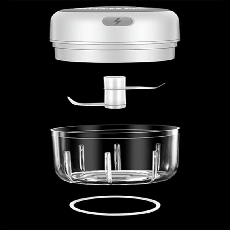 Elektromos fokhagymanyomó USB mini daráló aprító zúzott fokhagymához Zúzott gyömbér zúzott friss chili konyhai kiegészítők