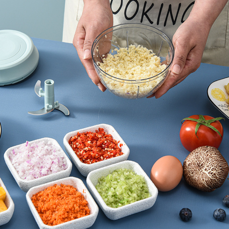 200/500/1000 ml Gnječilica za češnjak Višenamjenski mlin za mljevenje mesa Triturator Izdržljiva gnječilica za čili i đumbir Rezač povrća Kuhinjski alat