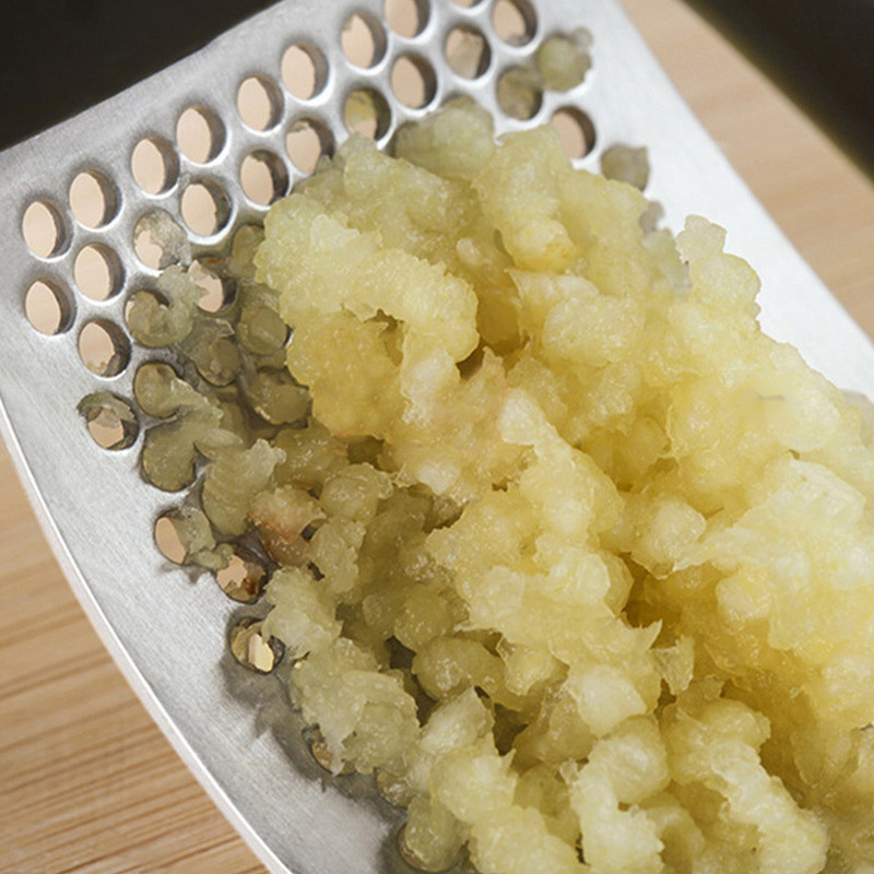 Többfunkciós fokhagymaprés, rozsdamentes acél fokhagyma, gyömbérprés, kézi konyhai zúzógép Zöldségszerszám Konyhai eszközök