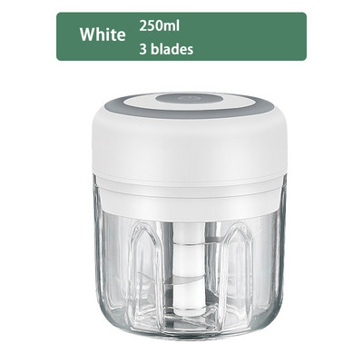 Električna sjeckalica za češnjak USB punjivi mlin za meso Magnetski senzor Sigurna upotreba Kuhinjska drobilica za hranu Sjeckalica Stroj