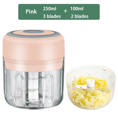 Električna sjeckalica za češnjak USB punjivi mlin za meso Magnetski senzor Sigurna upotreba Kuhinjska drobilica za hranu Sjeckalica Stroj