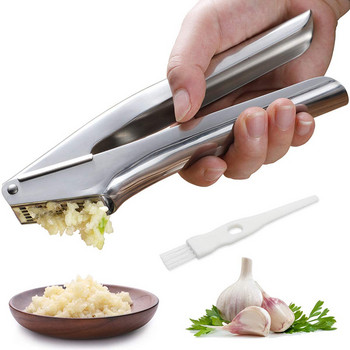Μεταλλική πρέσα σκόρδου Premium Κιμάς σκόρδου Μηχανή κοπής τεμαχιστή Τρίφτης τρίφτης με εξαιρετική λαβή Εργαλεία κουζίνας